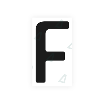 Nanofilm Ecoslick™ for german (standard) number plates - Symbol "F"