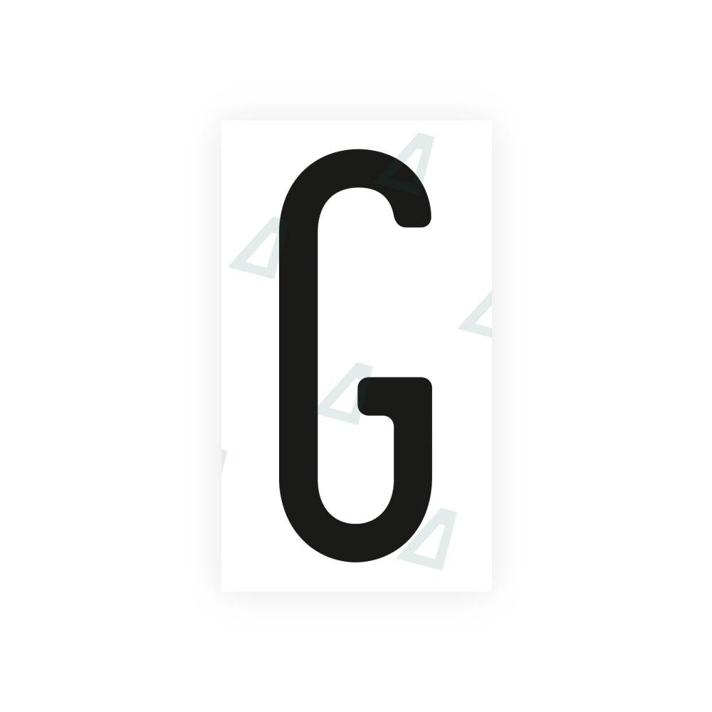 Nanofilm Ecoslick™ for US (Ohio 2013) license plates - Symbol "G"