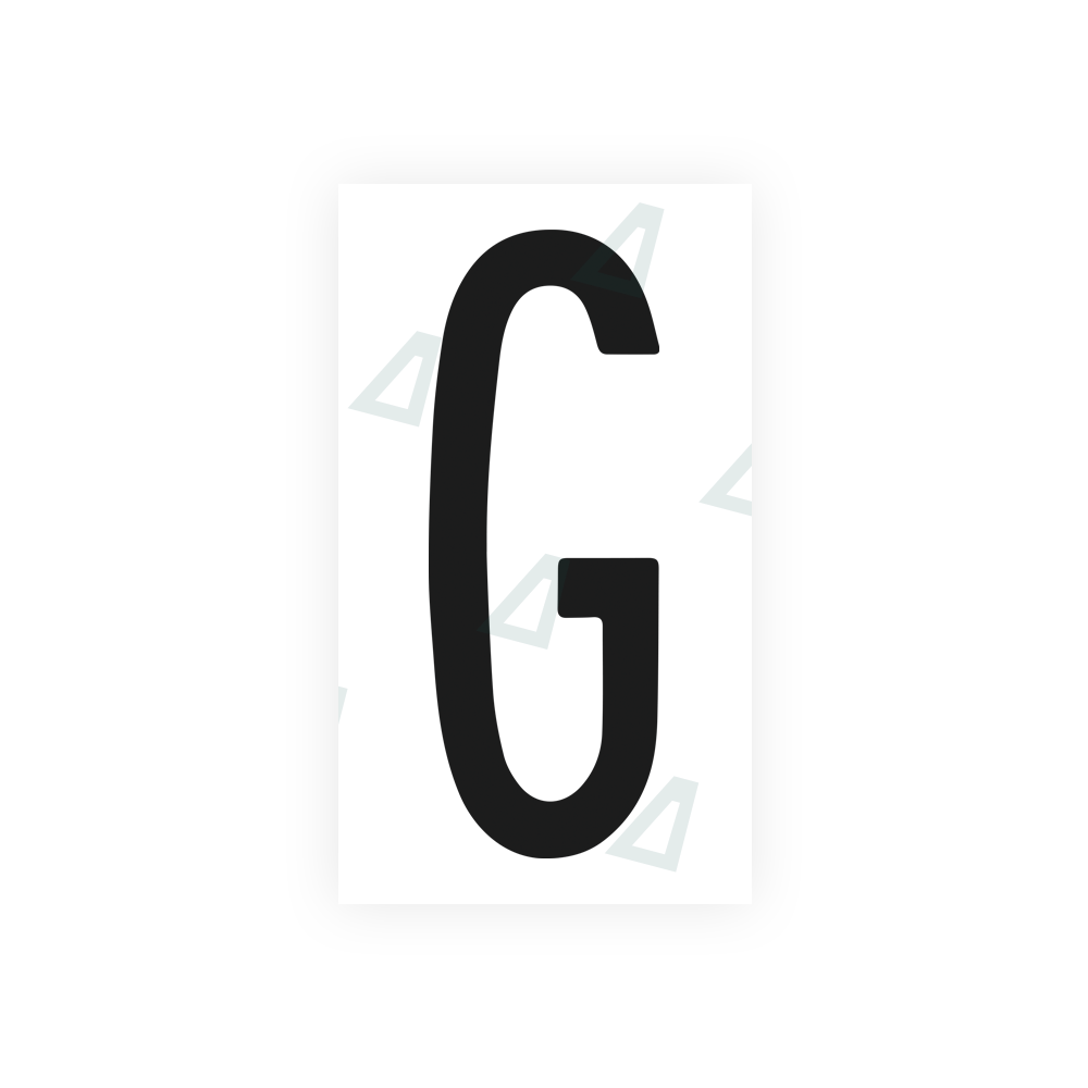 Nanofilm Ecoslick™ for US (New York 1986) license plates - Symbol "G"