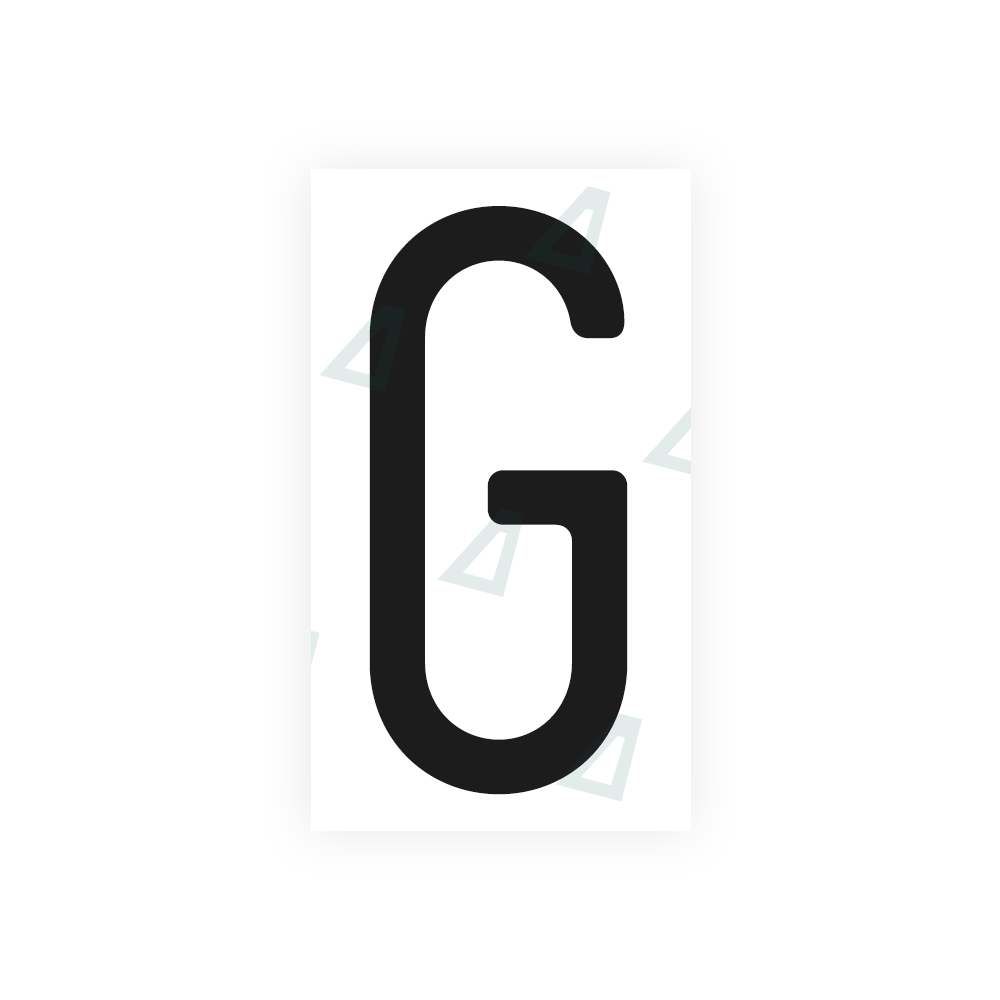 Nanofilm Ecoslick™ for US (Massachusetts) license plates - Symbol "G"