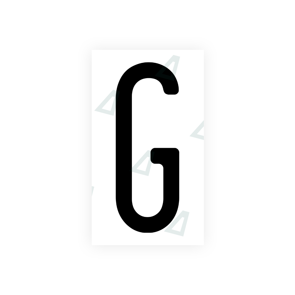 Nanofilm Ecoslick™ for US (Wisconsin) license plates - Symbol "G"