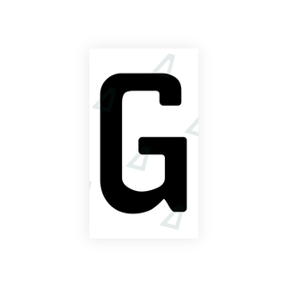 Nanofilm Ecoslick™ for german (wide) number plates - Symbol "G"