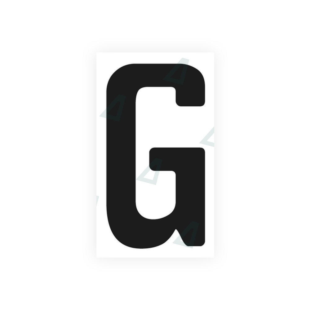 Nanofilm Ecoslick™ for german (standard) number plates - Symbol "G"