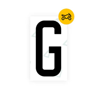 Nanofilm Ecoslick™ for US (South Dakota) Moto license plates - Symbol "G"