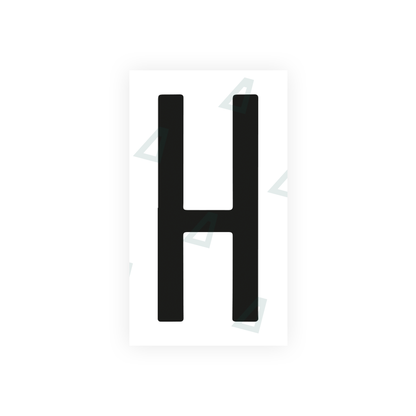 Nanofilm Ecoslick™ for mexican license plates - Symbol "H"