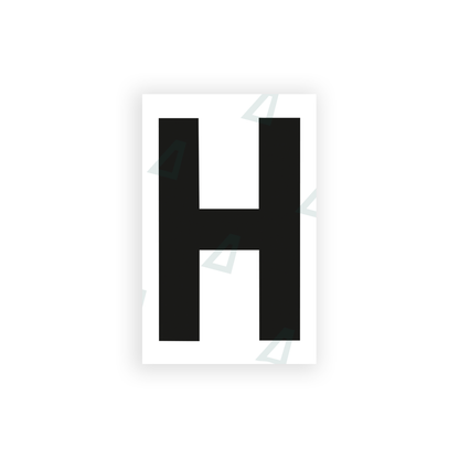 Nanofilm Ecoslick™ for UK license plates - Symbol "H"