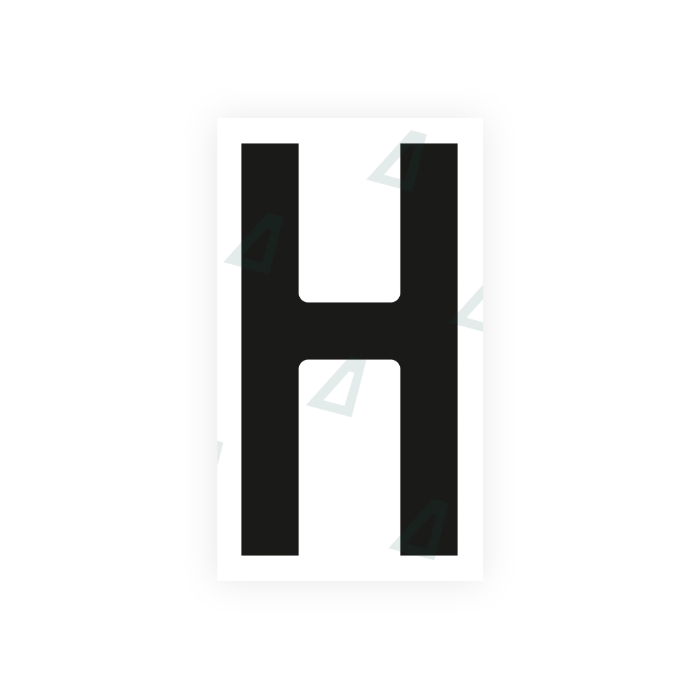 Nanofilm Ecoslick™ for czech license plates - Symbol "H"