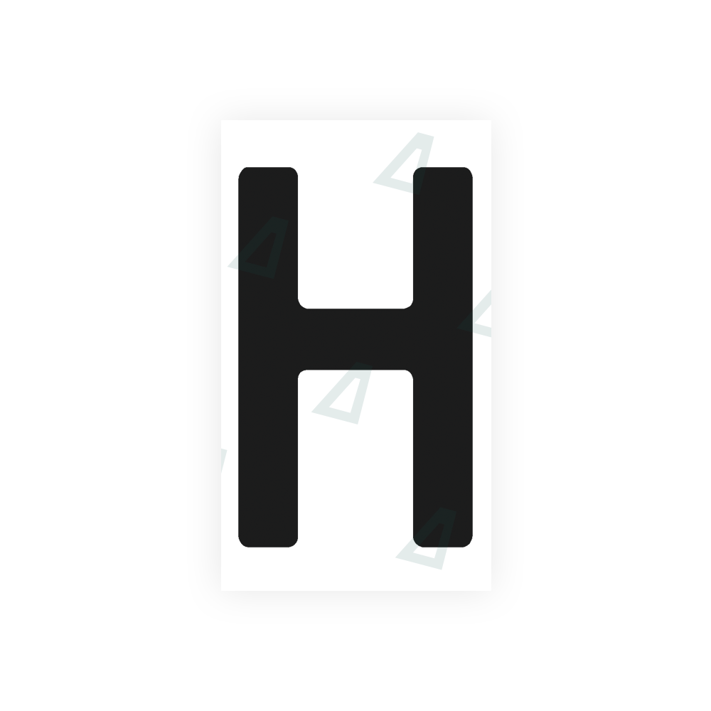 Nanofilm Ecoslick™ for uruguay license plates - Symbol "H"