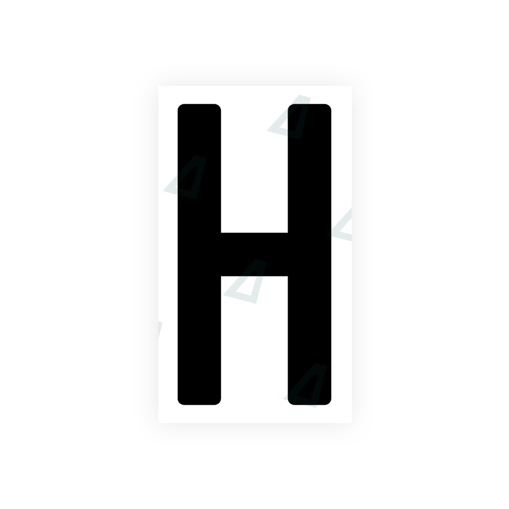 Nanofilm Ecoslick™ for Indian license plates - Symbol "H"