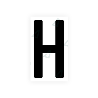 Nanofilm Ecoslick™ for Indian license plates - Symbol "H"