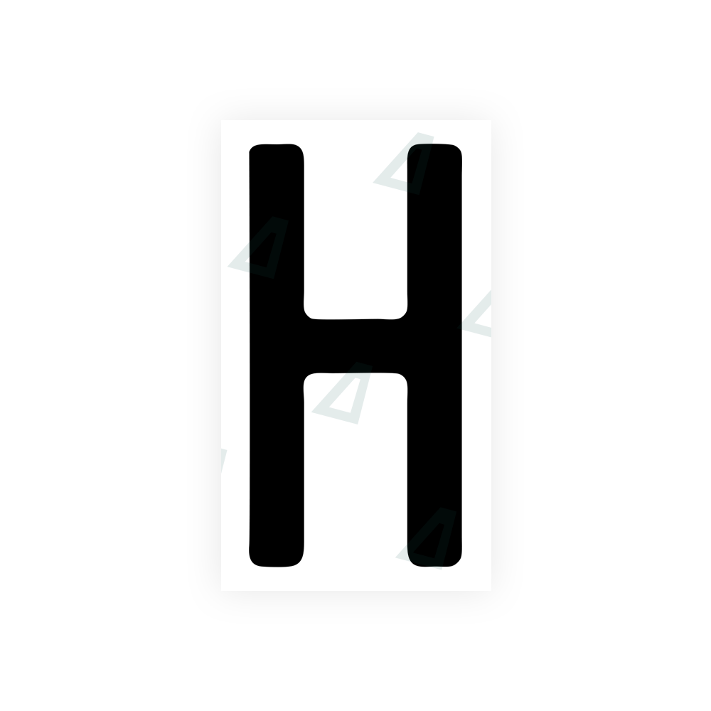 Nanofilm Ecoslick™ for swiss license plates - Symbol "H"