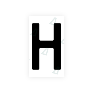 Nanofilm Ecoslick™ für deutsche Nummernschilder - Symbol "H"