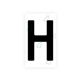 Nanofilm Ecoslick™ for german (wide) number plates - Symbol "H"