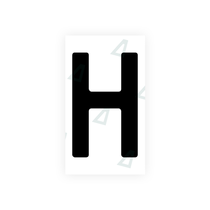 Nanofilm Ecoslick™ for moldova number plates - Symbol "H"