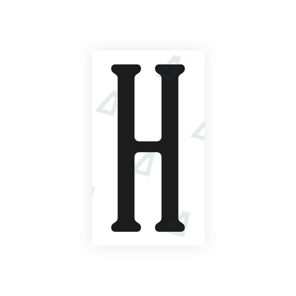 Nanofilm Ecoslick™ for US (Virginia) license plates - Symbol "H"