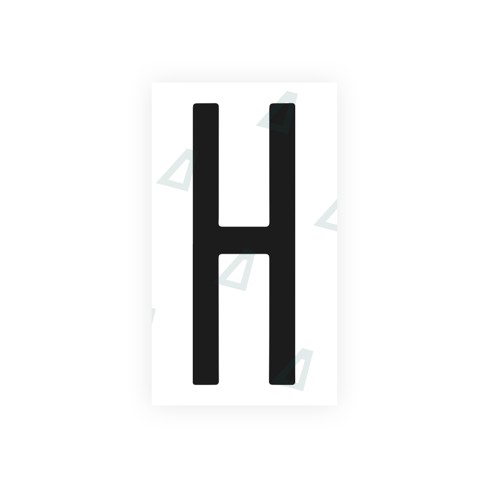 Nanofilm Ecoslick™ for US (New York 2001) license plates - Symbol "H"