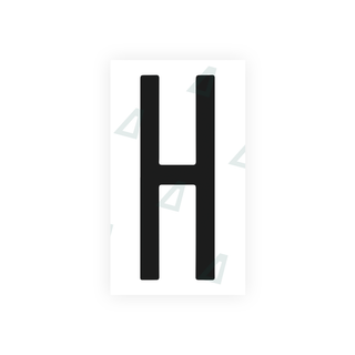 Nanofilm Ecoslick™ for US (New York 2001) license plates - Symbol "H"