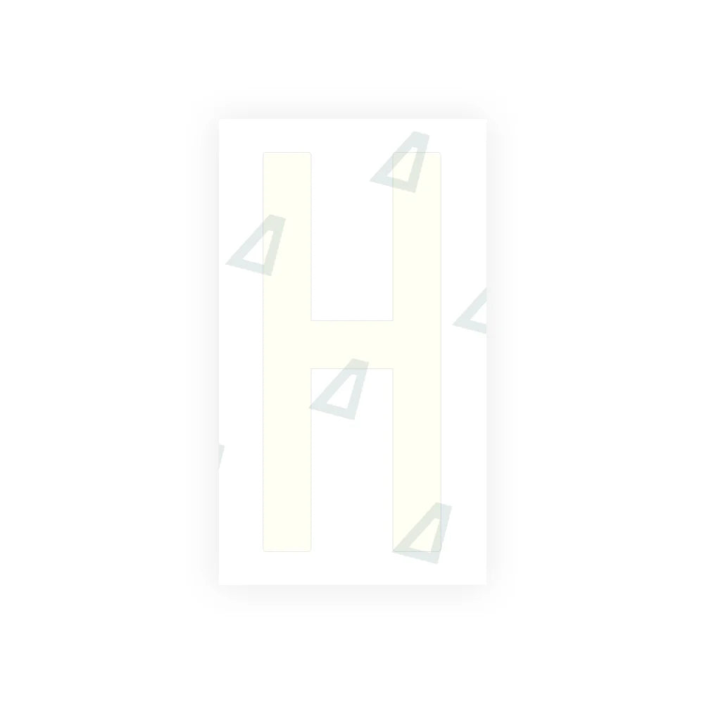 Nanofilm Ecoslick™ for US (South Dakota) Moto license plates - Symbol "H"