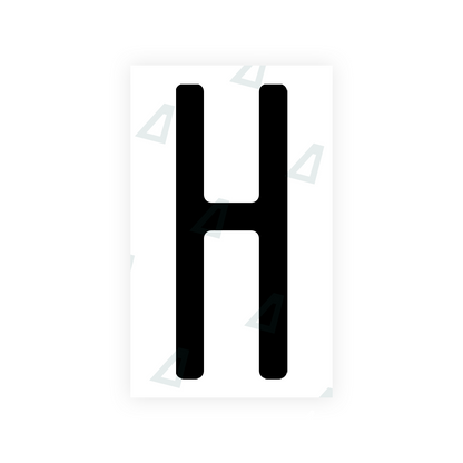 Nanofilm Ecoslick™ for US (New Jersey - 2) license plates - Symbol "H"