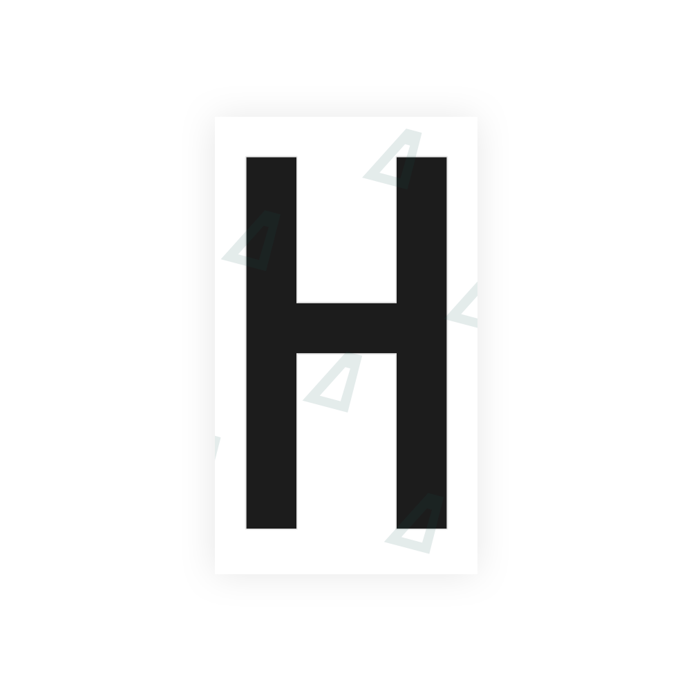 Nanofilm Ecoslick™ for french license plates - Symbol "H"