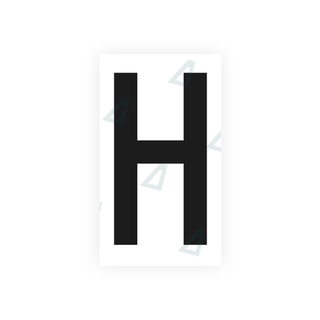 Nanofilm Ecoslick™ for french license plates - Symbol "H"