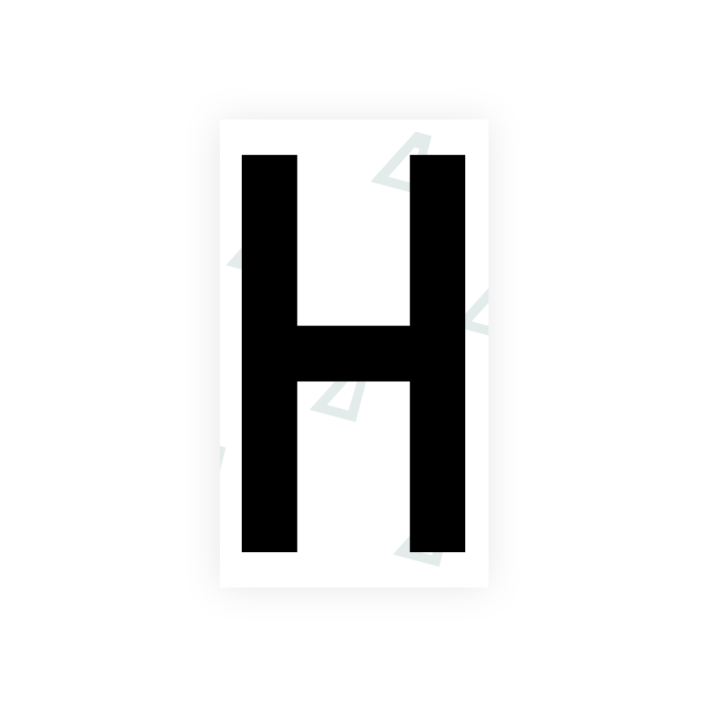 Nanofilm Ecoslick™ for greek license plates - Symbol "H"