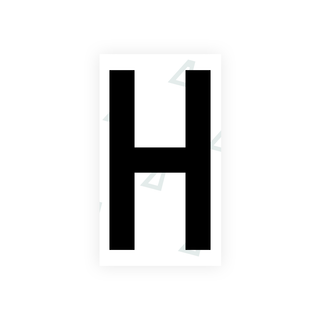 Nanofilm Ecoslick™ for greek license plates - Symbol "H"