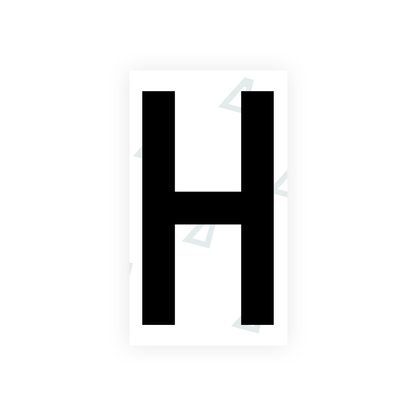 Nanofilm Ecoslick™ for greek license plates - Symbol "H"