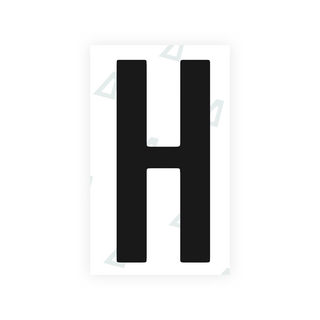 Nanofilm Ecoslick™ for US (Texas) Moto license plates - Symbol "H"