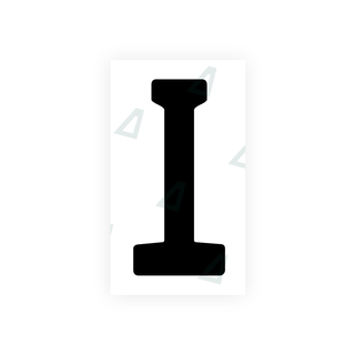Nanofilm Ecoslick™ für deutsche Nummernschilder - Symbol "I"