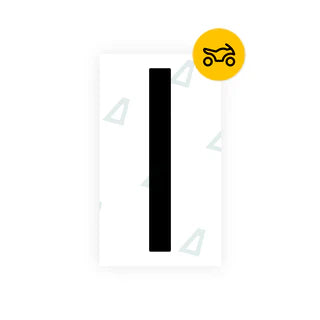 Nanofilm Ecoslick™ for US (South Dakota) Moto license plates - Symbol "I"