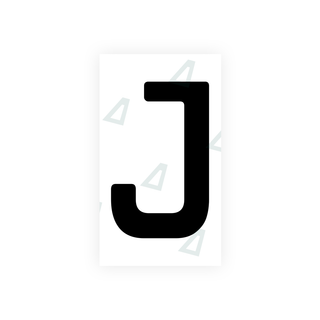 Nanofilm Ecoslick™ für deutsche Nummernschilder - Symbol "J"