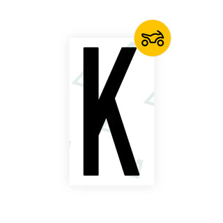 Nanofilm Ecoslick™ for US (South Dakota) Moto license plates - Symbol "K"