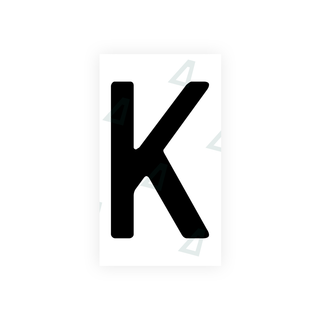 Nanofilm Ecoslick™ für deutsche Nummernschilder - Symbol "K"
