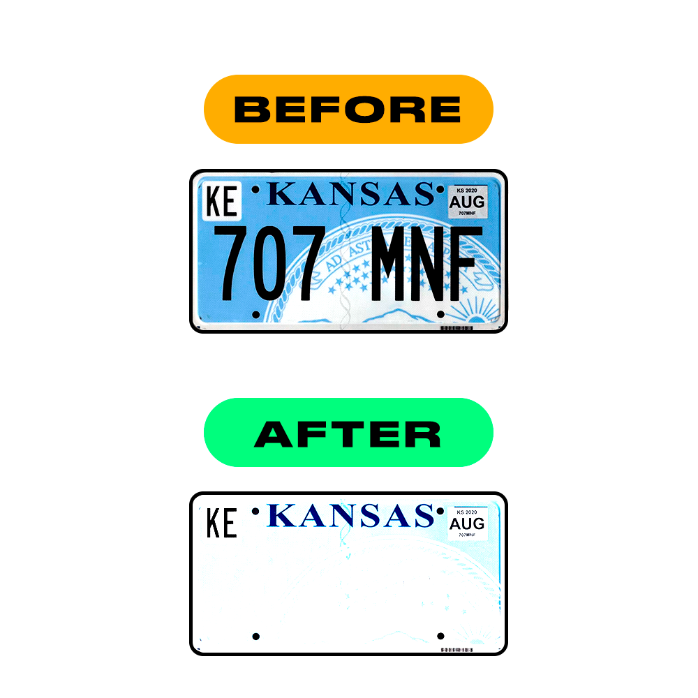 number plate nano film