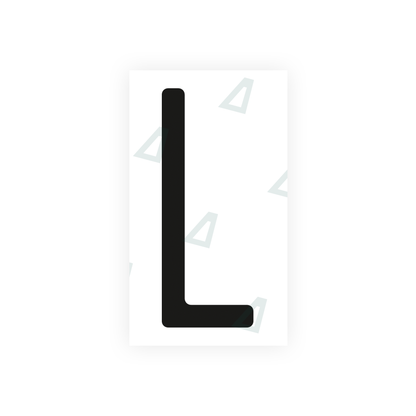 Nanofilm Ecoslick™ for US (Ohio 2013) license plates - Symbol "L"