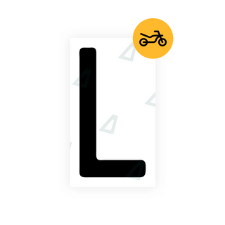 Alite Nanofilm for Switzerland Moto license plates - Symbol "L"