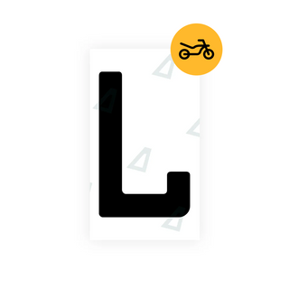 Alite Nanofilm for Cyprus moto license plates - Symbol "L" - Alite