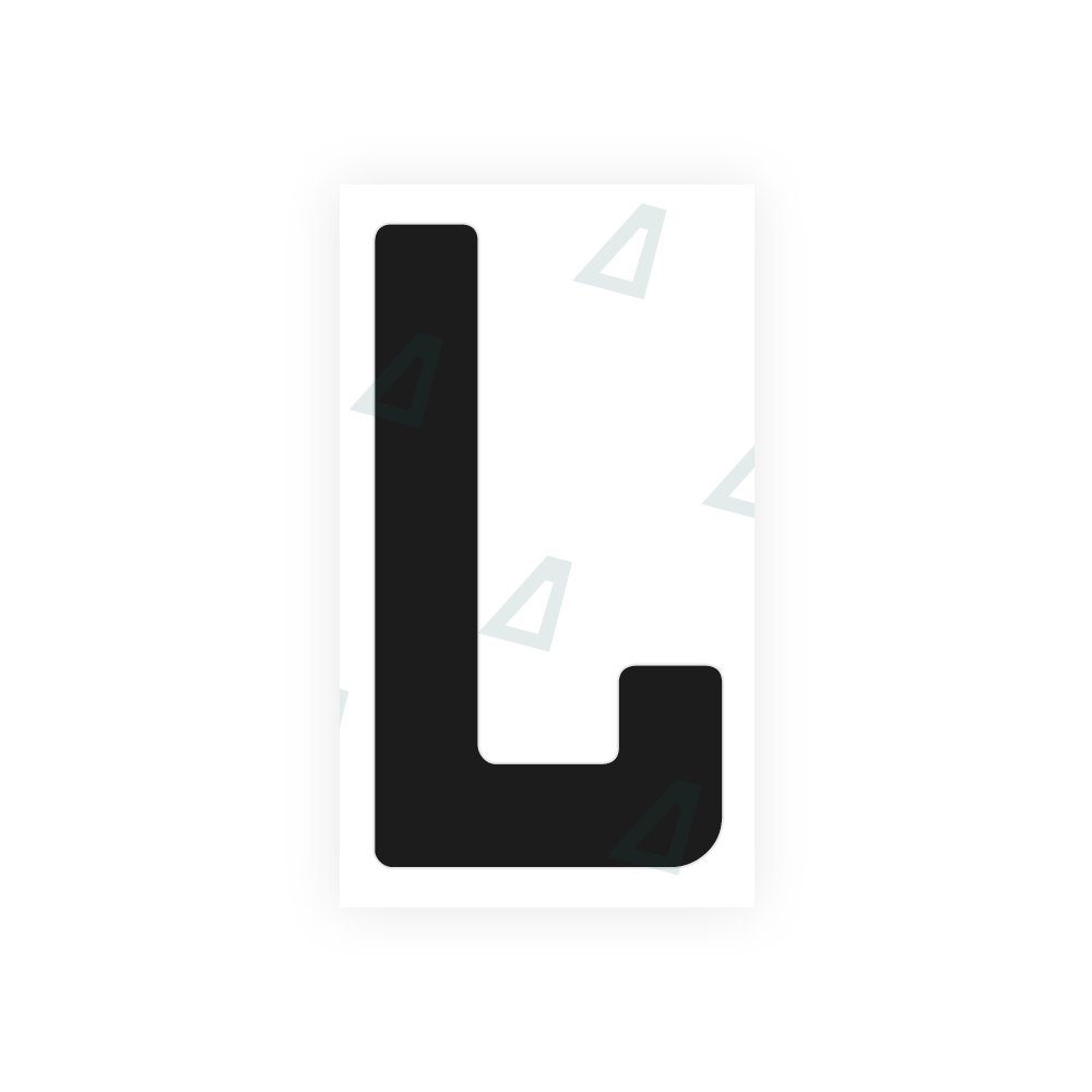 Nanofilm Ecoslick™ for german (standard) number plates - Symbol "L"