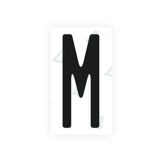 Nanofilm Ecoslick™ for CA (Ontario) license plates - Symbol "M"