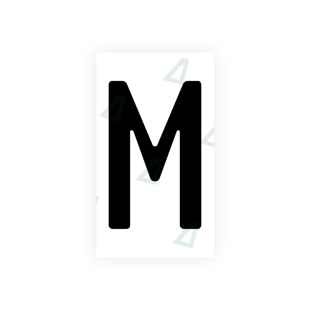 Nanofilm Ecoslick™ for moldova number plates - Symbol "M"