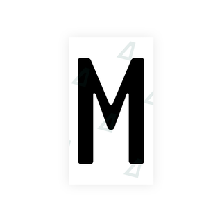 Nanofilm Ecoslick™ für deutsche Nummernschilder - Symbol "M"