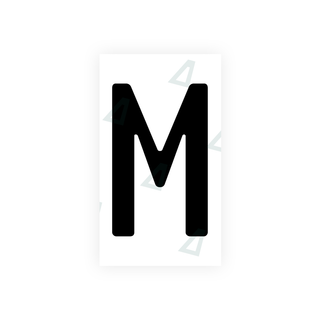 Nanofilm Ecoslick™ for german (wide) number plates - Symbol "M"