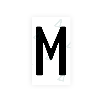 Nanofilm Ecoslick™ for german (wide) number plates - Symbol "M"