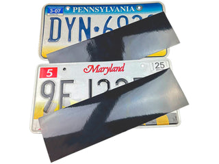 license plate film cover