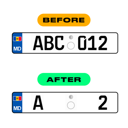 anti radar number plate stickers