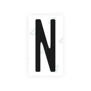 Nanofilm Ecoslick™ for CA (Ontario) license plates - Symbol "N"