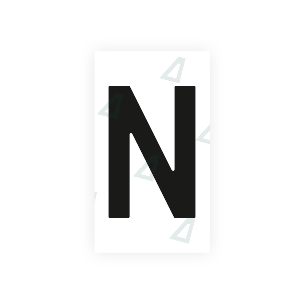 Nanofilm Ecoslick™ for dutch license plates - Symbol "N"