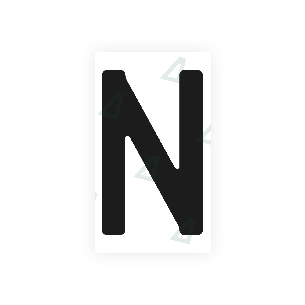 Nanofilm Ecoslick™ for uruguay  license plates - Symbol "N"