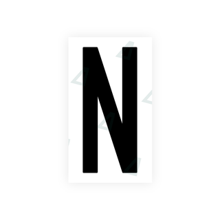 Nanofilm Ecoslick™ for US (New Jersey) license plates - Symbol "N"